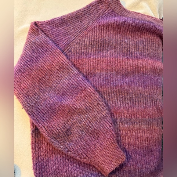 Women's Crewneck Ombre Pullover Sweater 2X - Picture 3 of 9